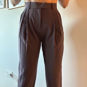 cos purple cropped trouser style pants